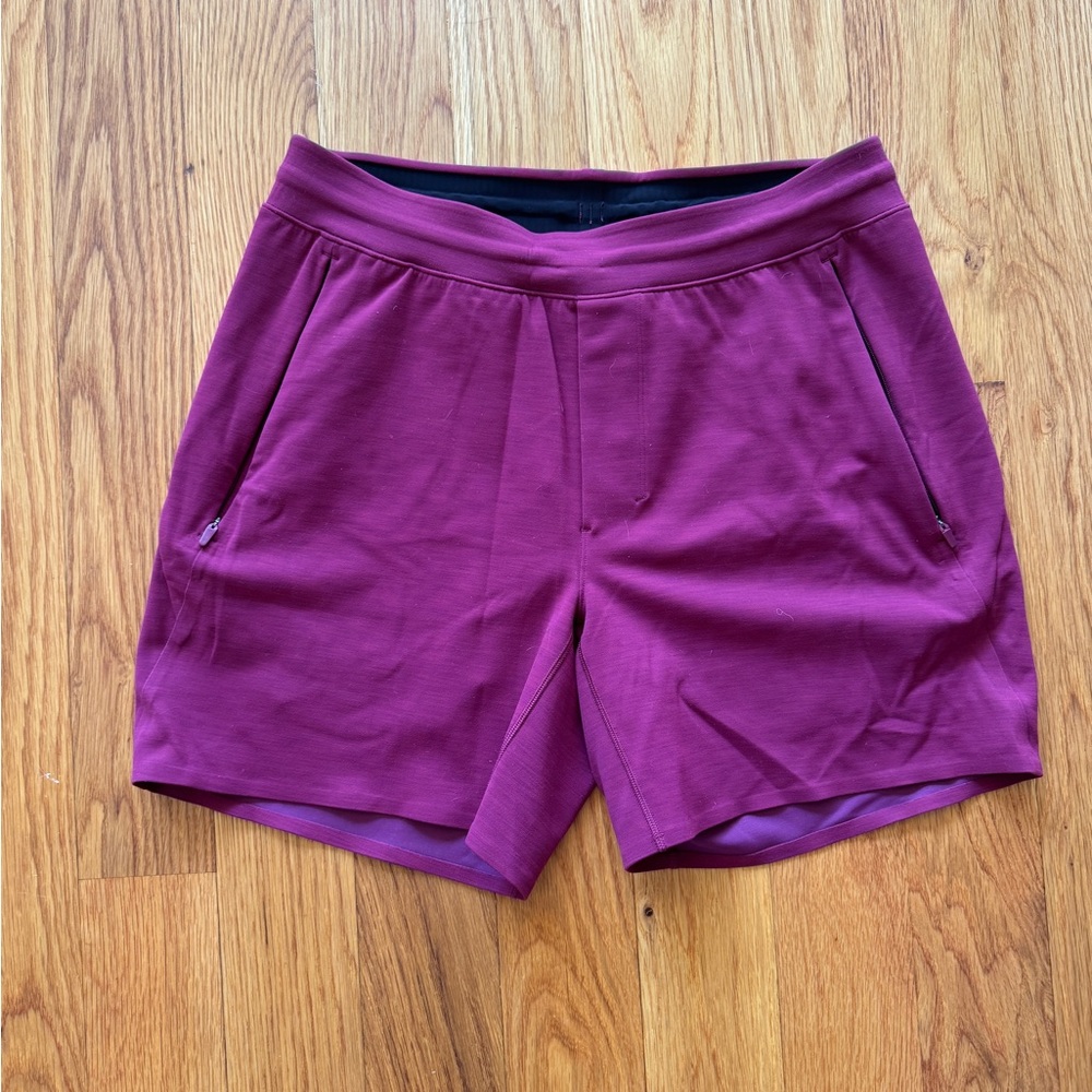 Lululemon Athletica Maroon Balancer Shorts